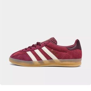 Adidas Gazelle Maroon and Off-White Sneakers